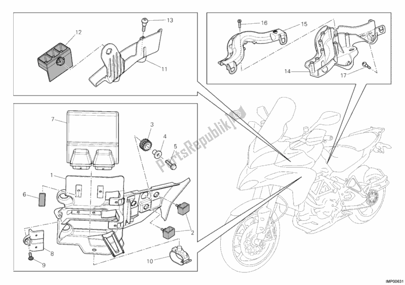 Wszystkie części do Jednostka Steruj? Ca Silnika Ducati Multistrada 1200 ABS USA 2012